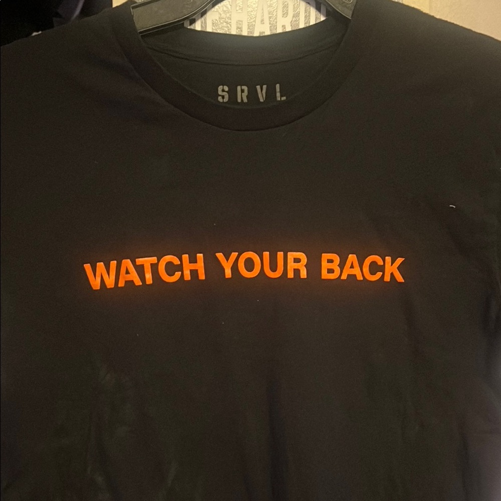 Survival Black Tee with Eye Design